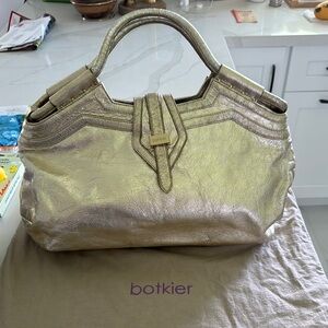 Botkier Gold Shoulder Bag with Metallic Finish